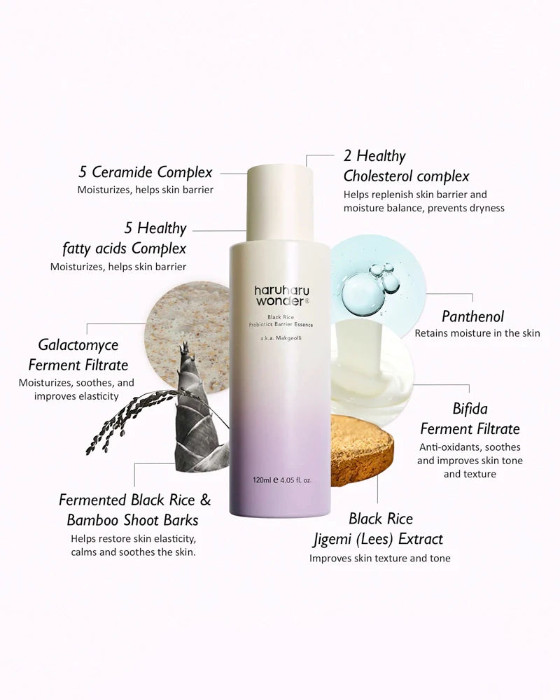 haruharu wonder Black Rice Probiotics Barrier Essence