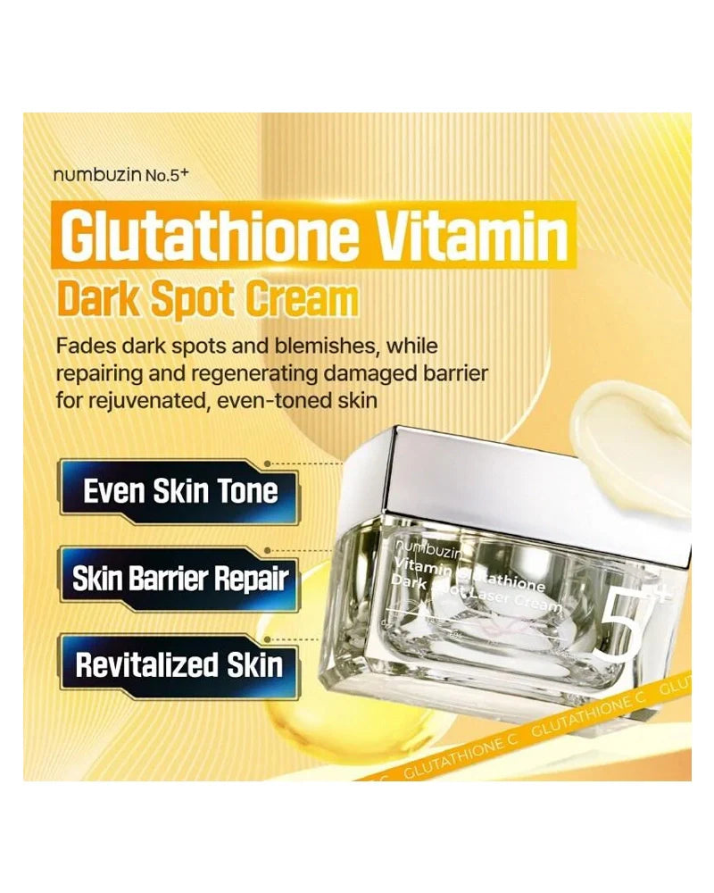 numbuzin No.5+ Vitamin Glutathione Dark Spot Laser Cream